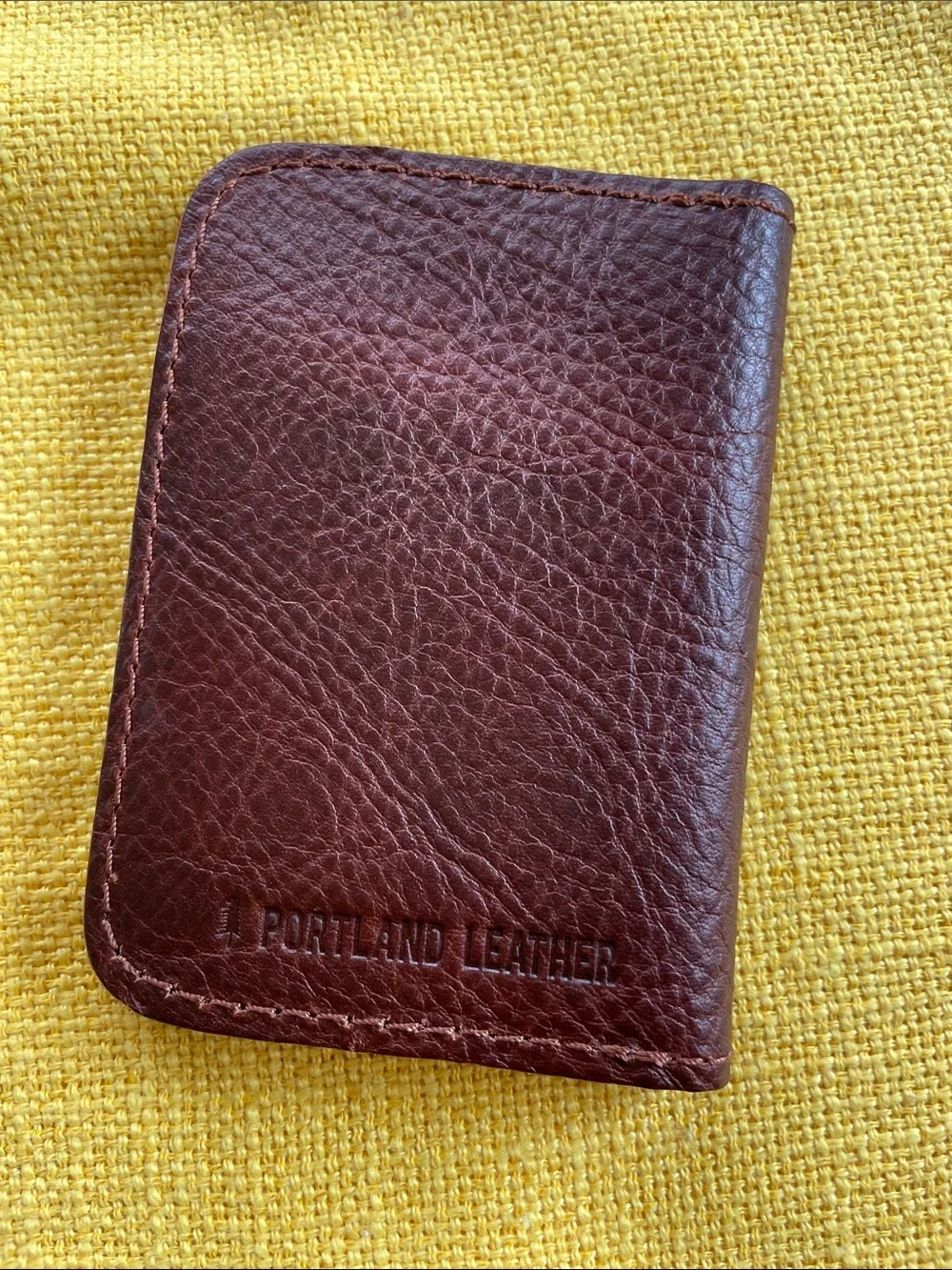 Portland Leather Brown Leather Card & Key Holder - Never used - Picture 1 of 5